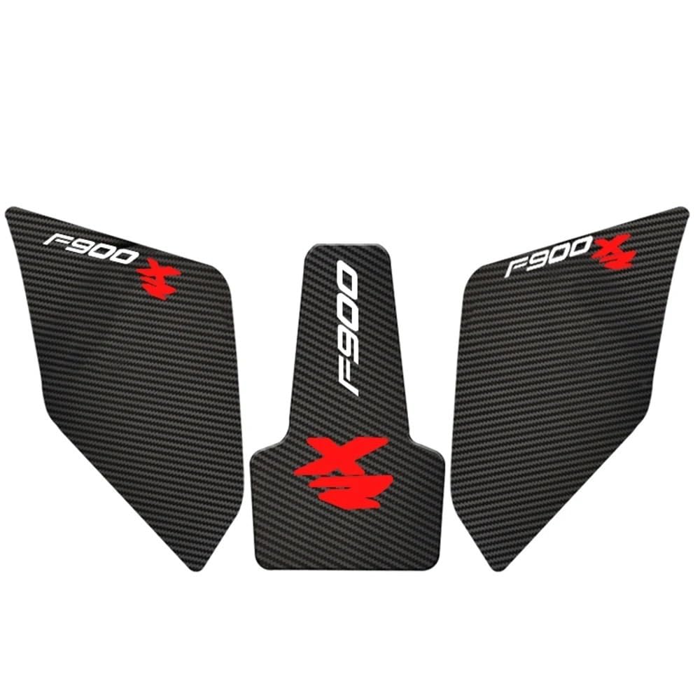 FJHEBIOUB Motorrad Tank Aufkleber Für B&MW F900XR F900 F 900 XR 2020-2022 Motorrad Anti Slip Heizöl Tank Kappe Pad Seite Knie Grip Aufkleber(1 Set - red) von FJHEBIOUB