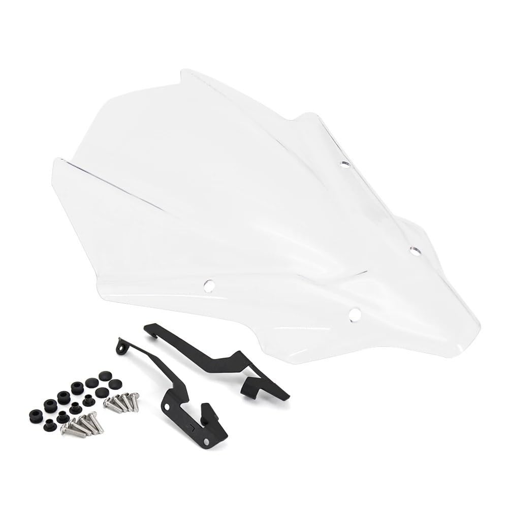 FJHEBIOUB Motorrad Windschutzscheibe Für Y&AMAHA MT-07 2021- MT07 MT 07 Mt07 2021 Motorrad Windschutzscheibe Windschutz Verkleidung(Transparent) von FJHEBIOUB