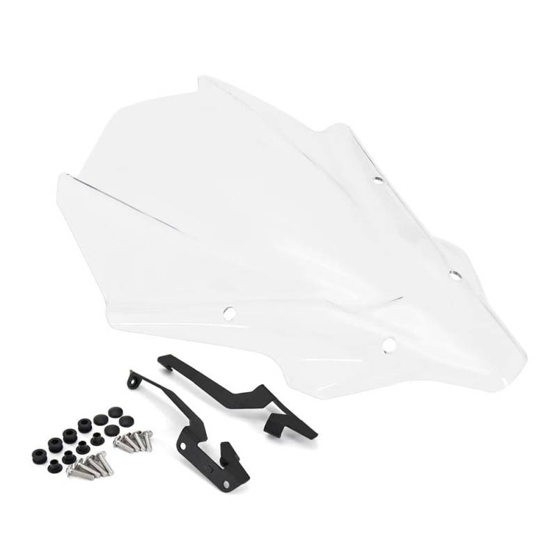 FJHEBIOUB Motorrad Windschutzscheibe Für Y&AMAHA MT-07 2021- MT07 MT 07 Mt07 2021 Motorrad Windschutzscheibe Windschutz Verkleidung(Transparent) von FJHEBIOUB