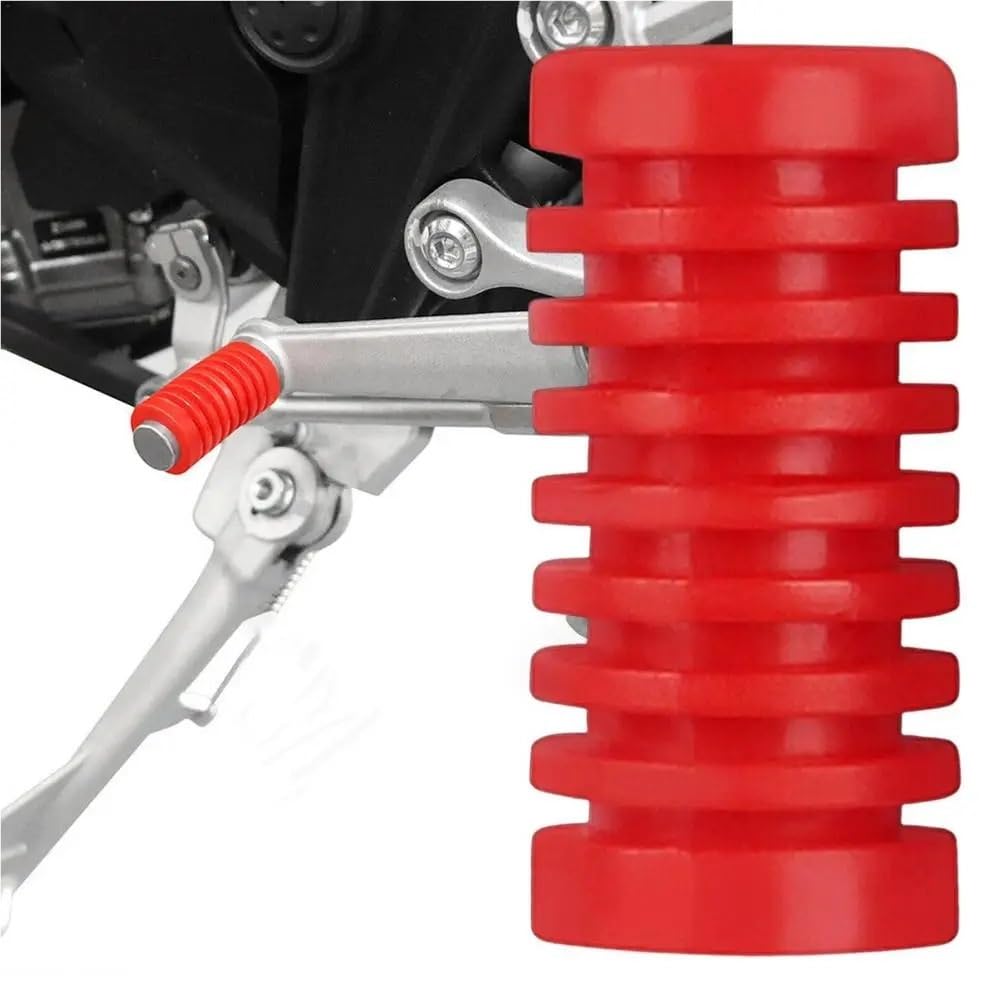 FJHEBIOUB Motorradpedal Für Y&AMAHA Für Suzuki Für Ka&wa&sa&ki Für H&ONDA Universal Motorrad Schalthebel Fuß Pad Pedal Abdeckung(Red) von FJHEBIOUB