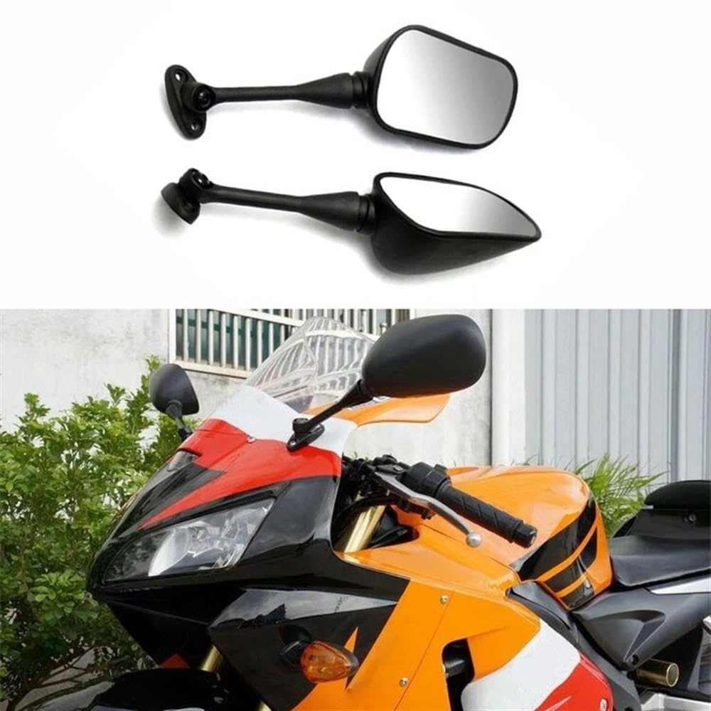 FJHEBIOUB Motorradspiegel-Set Für H&ONDA CBR600RR 2003–2016, CBR1000RR 2004 2005 2006 2007, 2 Stück, Schwarz, Links Und Rechts, Motorrad-Rückspiegel von FJHEBIOUB