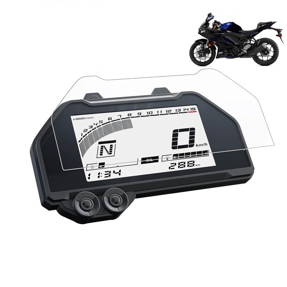 FJHEBIOUB Schutzfolie Für Motorradinstrumente Für Y&AMAHA YZF R3 R25 MT-03 MT-25 MT03 MT25 2019 2020 2021 2022 Motorrad Cluster Kratzschutzfolie(1pcs) von FJHEBIOUB