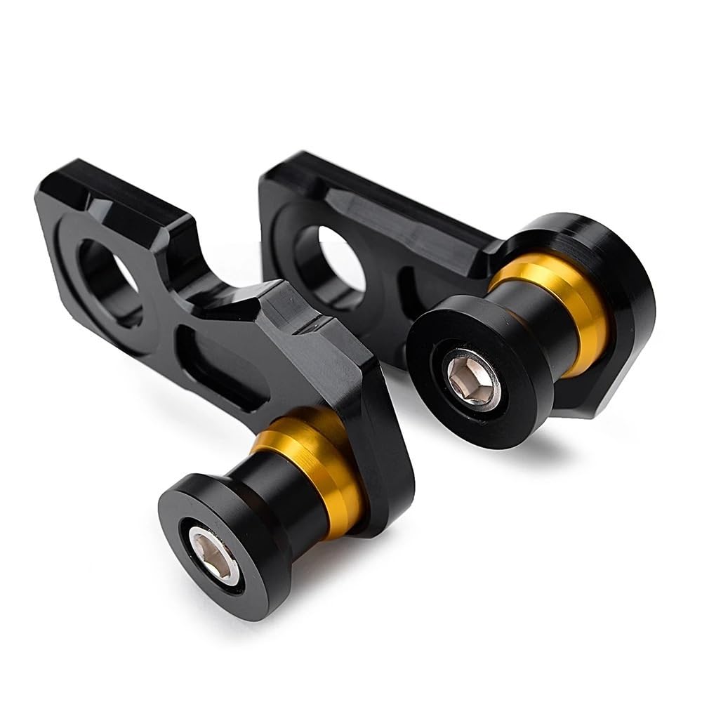 Motorrad Schwinge Sliders Spulen Für CB650R CBR650R CB650F CBR650F CB CBR 650R 650F Kette Einstellung Block Rahmen Schwinge Spulen Sliders Zubehör(Gold) von FJHEBIOUB