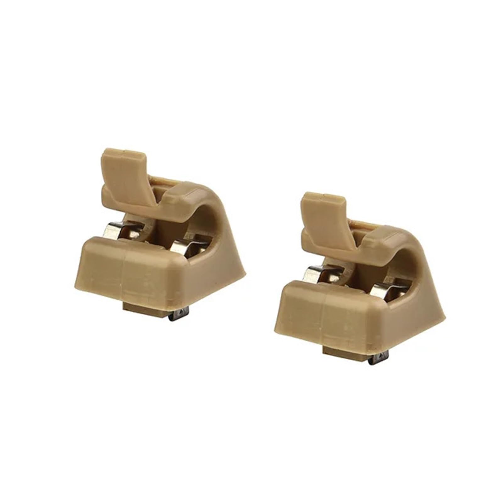 FJXYGhhD [Replacement] 2 stücke Auto Sonnenblende Haken Clips for Mercedes W123 W124 W126 W140 W201 12681000127101 ABS Beige Sonnenblende Clips Halter von FJXYGhhD