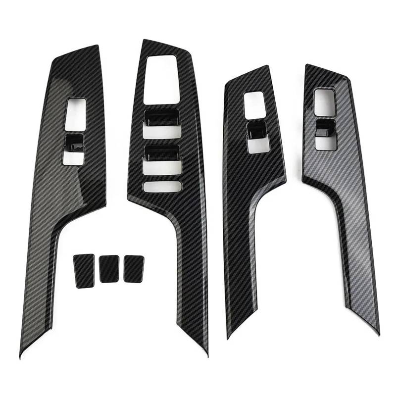 FJXYGhhD [Replacement] Trim Griff Schüssel Abdeckung Innen Dekoration 7Pcs Auto Zubehör Carbon Faser Stil for Kia for EV6 2021 Up von FJXYGhhD