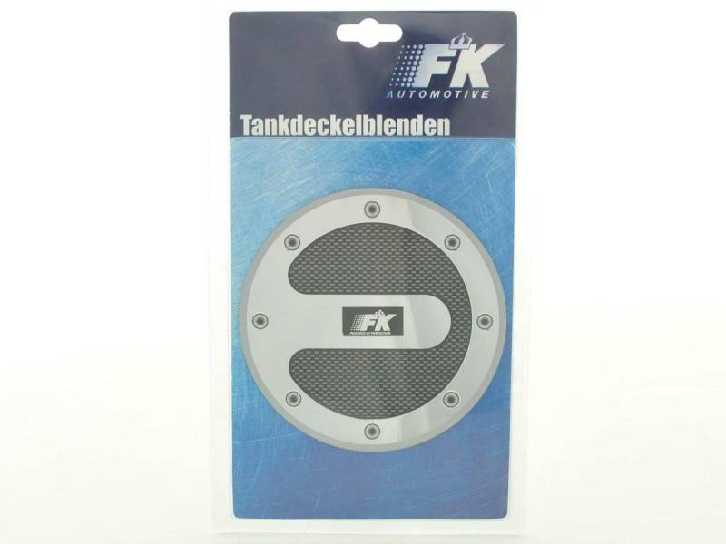 Tankdeckelblende Fuel Cap Alu Look M2 Ø120 Abdeckung Tankdeckel von FK Automotive