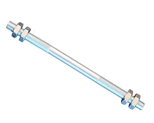 FKAnhängerteile 1 Stück Gewindestange M12 Rechts - Links Gewinde 160 mm + 4 Muttern von FKAnhängerteile