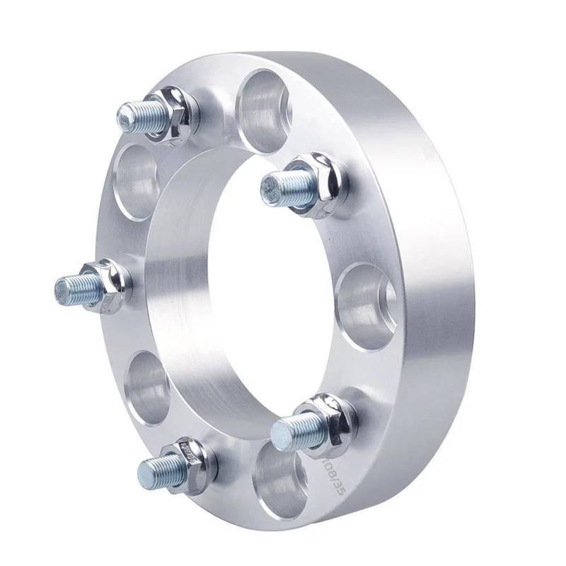 Langlebiges Zubehör 1 Stück Geschmiedete Aluminium-Spurverbreiterungen 5 X 139,7 CB 108 Mm M12 X 1,25 Für Sorento Auto-Radverbreiterungsadapter(Silver 25mm) von FKHBZM