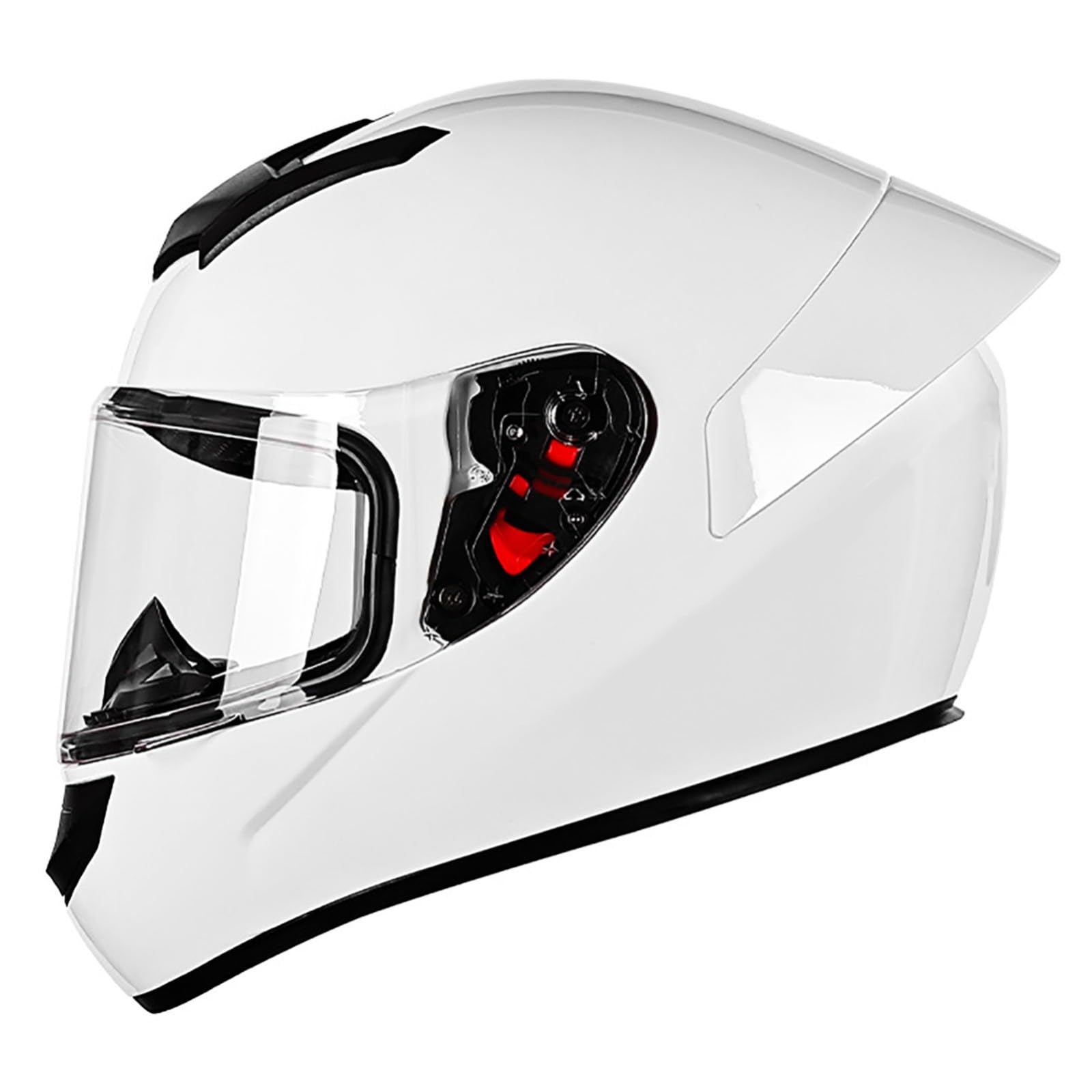 Integralhelm Für Motorradfahrer, Integralhelm Für Motorradfahrer Und Erwachsene, Unisex, ECE-Geprüft, Für Motorrad, Moped, Straßenrad, Rennhelm C, L(58~60CM) von FKPYVKUJ