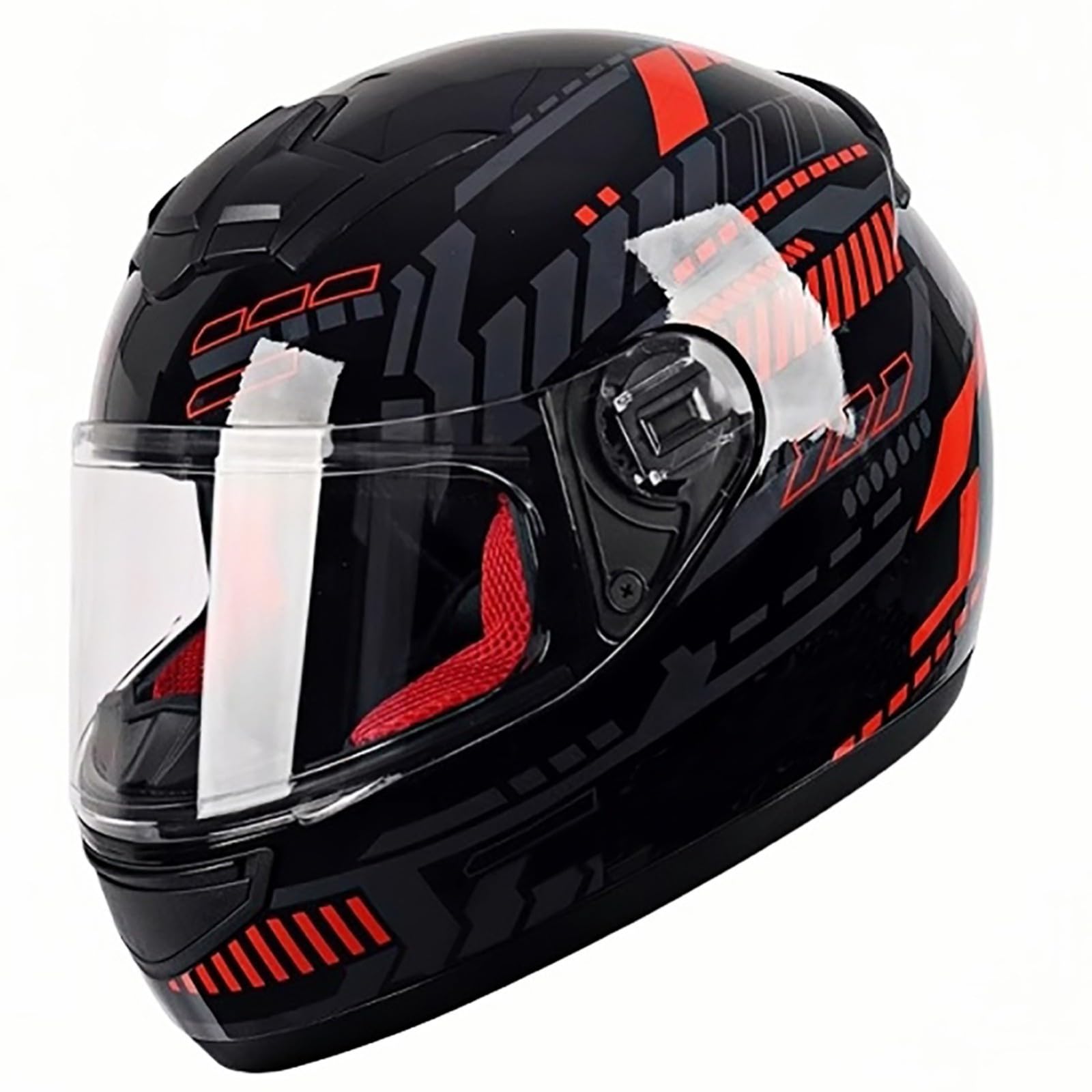 Integralhelm Für Motorradfahrer Mit Doppelvisier, Sturzhelme Für Herren Und Damen Zum Rennradfahren, Roller, Moped, ECE 2206-Geprüft G,M/{55~56cm} von FKPYVKUJ