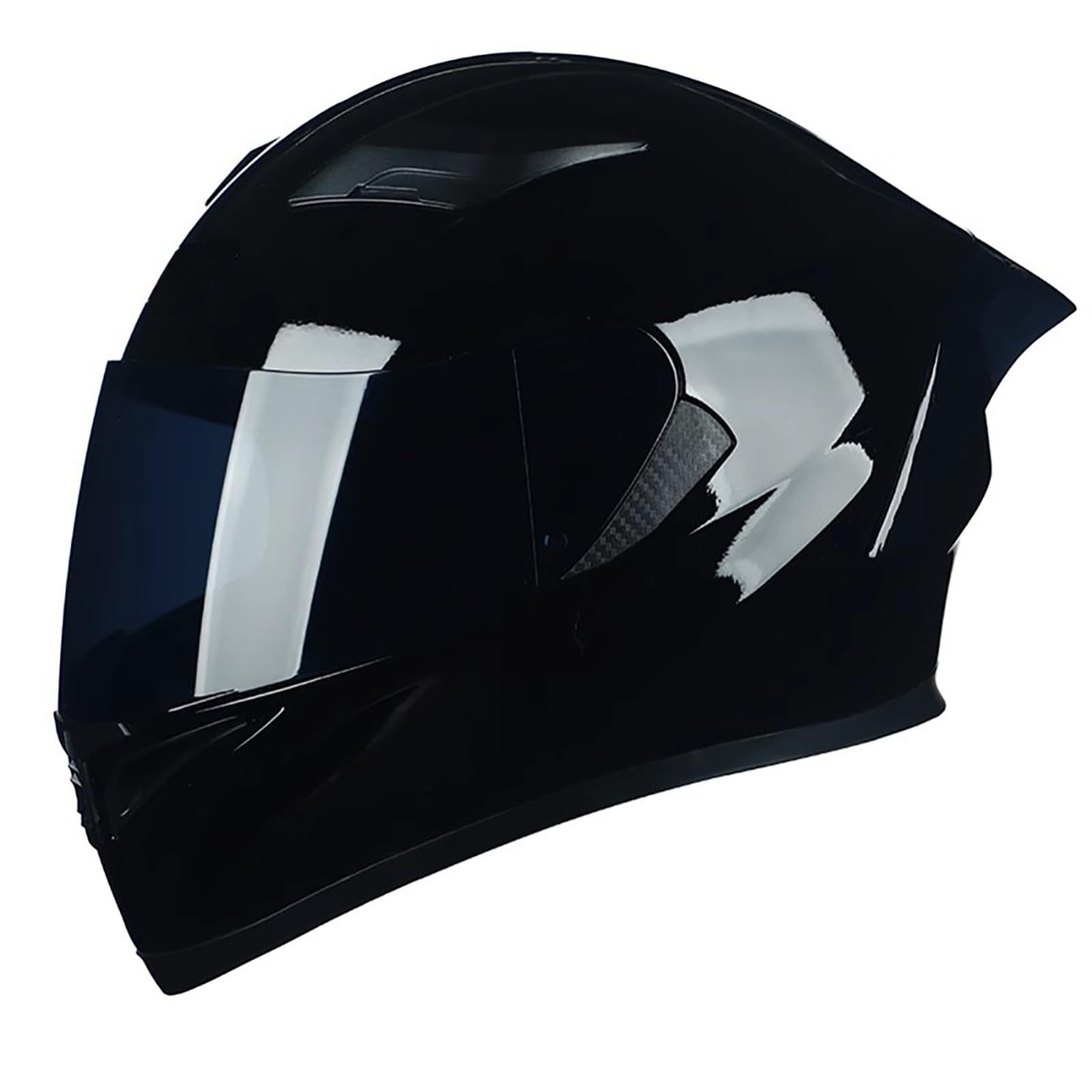 Modularer Integral-Motorrad-Klapphelm Mit Integriertem Doppelvisier Für Erwachsene, Herren Und Damen, Straßenrennhelm, DOT 2206-Zugelassener Straßenrenn-Motocross-Helm B,M=54~57CM von FKPYVKUJ