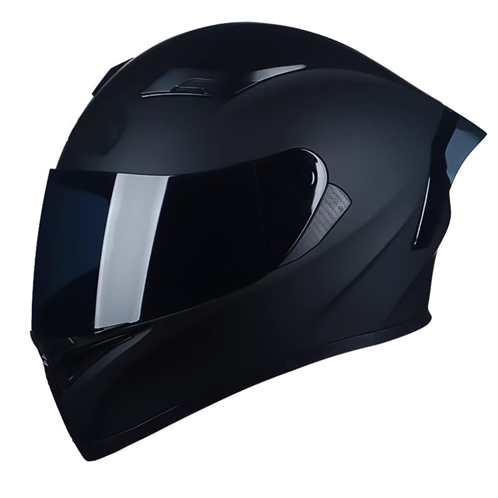 Motorradhelm Integralhelme Für Erwachsene Vollvisierhelm Mopedhelm Für Herren Damen Atmungsaktiv ECE Zertifiziert D,M=54~57CM von FKPYVKUJ