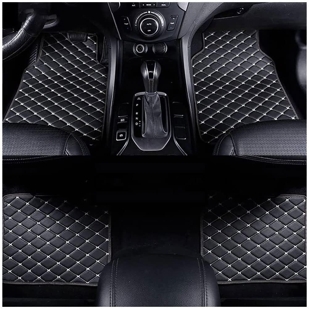 4pcs Custom Auto FußMatten für Audi A4 MK B9 2016-2024, Leder Auto Teppiche Allwetter, Wasserfest Antirutsch Abwaschbar,C von FKSWJZXD