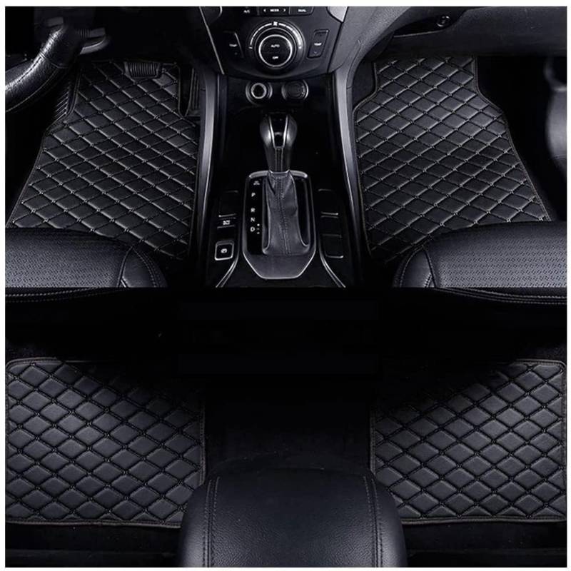 4pcs Custom Auto FußMatten für Audi A5 Cabriolet B8 2009-2016, Leder Auto Teppiche Allwetter, Wasserfest Antirutsch Abwaschbar,A von FKSWJZXD