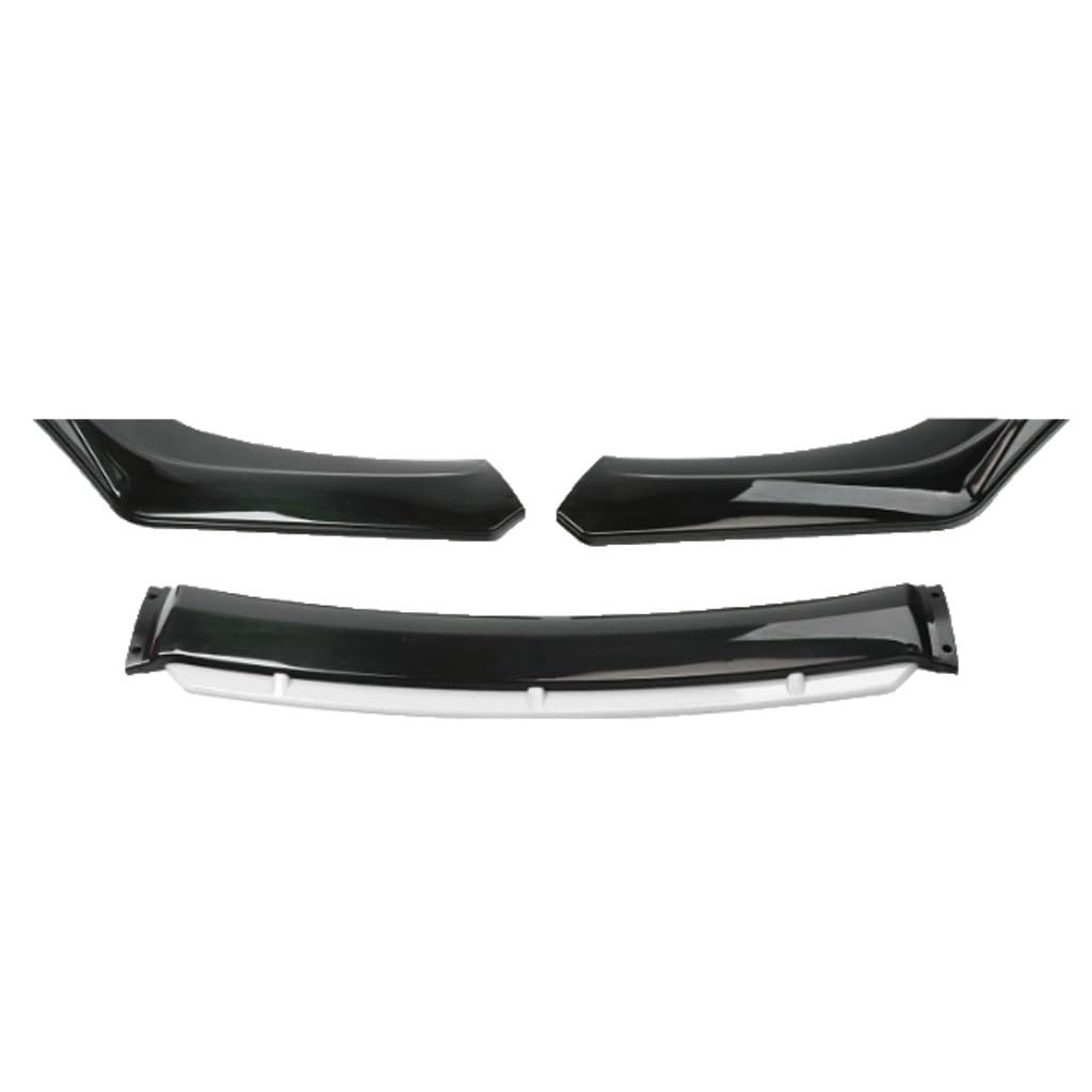 Auto Front Spoilerlippe für Acura RL 2009-2010,Frontstoßstange Lippe Splitter Spoiler Diffusor Protector Styling Antikollisions Zubehör,D-Black White von FKSWJZXD