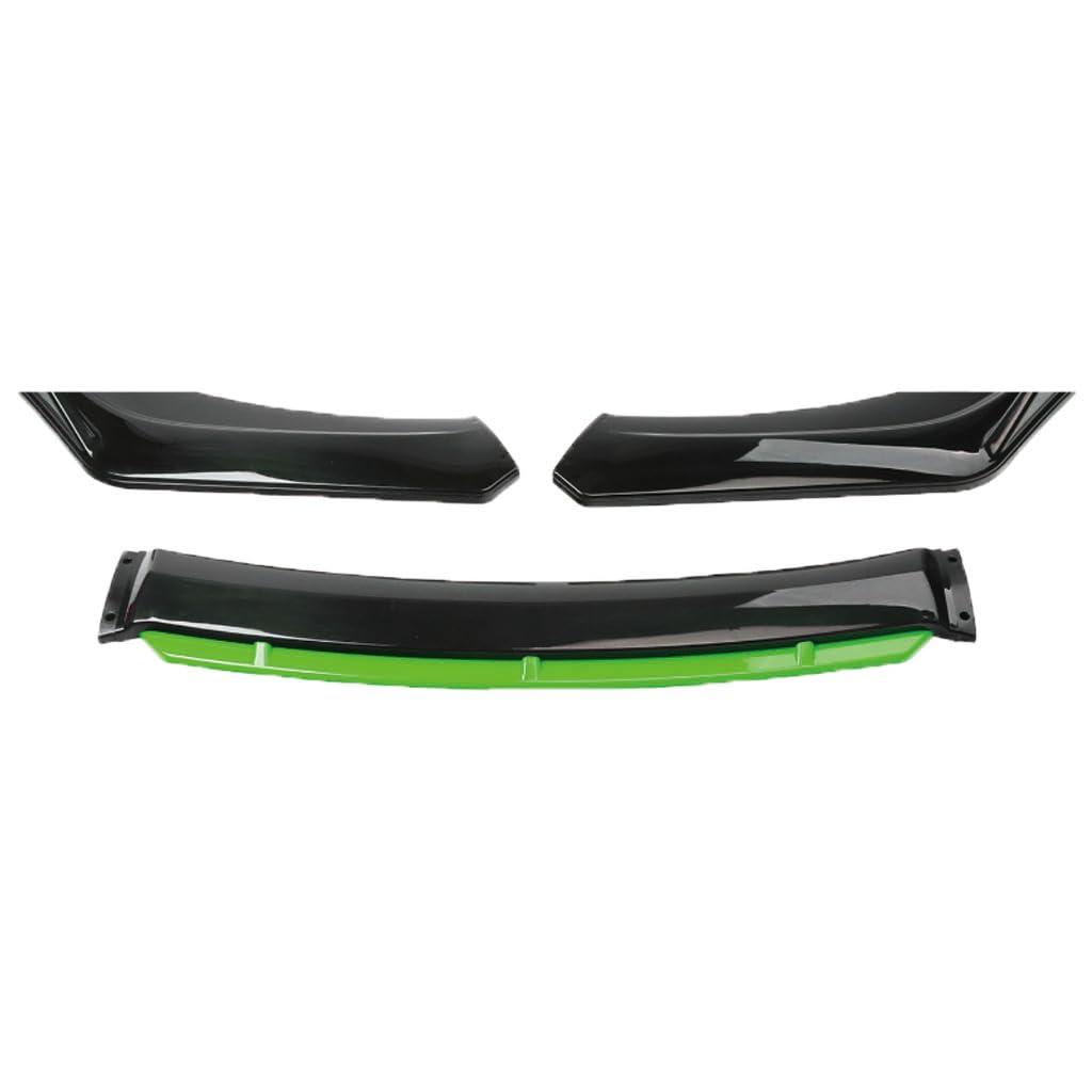 Auto Front Spoilerlippe für Alfa Romeo 147 2000-2011,Frontstoßstange Lippe Splitter Spoiler Diffusor Protector Styling Antikollisions Zubehör,F-Black Green von FKSWJZXD