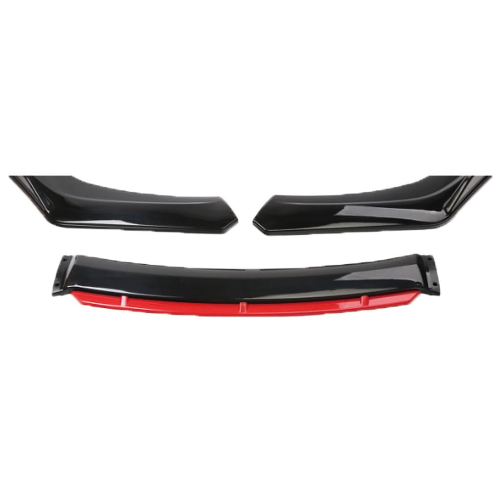 Auto Front Spoilerlippe für Alfa Romeo 166 1998-2008,Frontstoßstange Lippe Splitter Spoiler Diffusor Protector Styling Antikollisions Zubehör,B-Black Red von FKSWJZXD