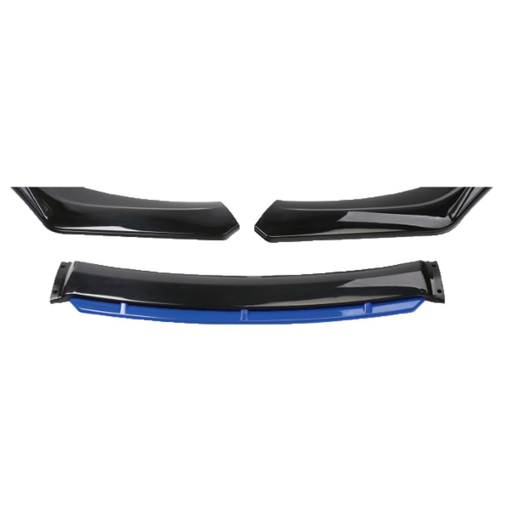 Auto Front Spoilerlippe für Audi A1 Coupe 2door 2010-2015,Frontstoßstange Lippe Splitter Spoiler Diffusor Protector Styling Antikollisions Zubehör,C-Black Blue von FKSWJZXD