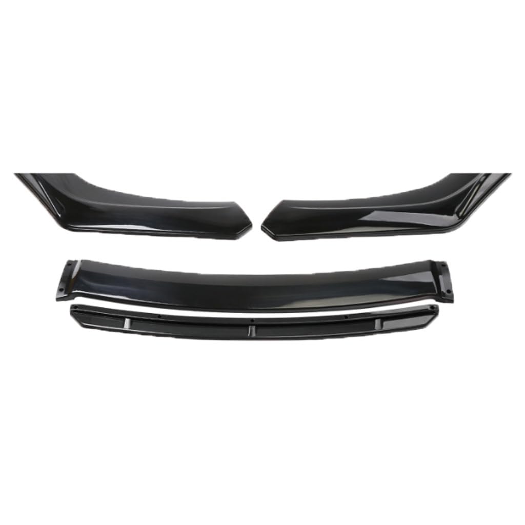 Auto Front Spoilerlippe für Audi A6 Saloon C8 2018-2023,Frontstoßstange Lippe Splitter Spoiler Diffusor Protector Styling Antikollisions Zubehör,A-Black von FKSWJZXD