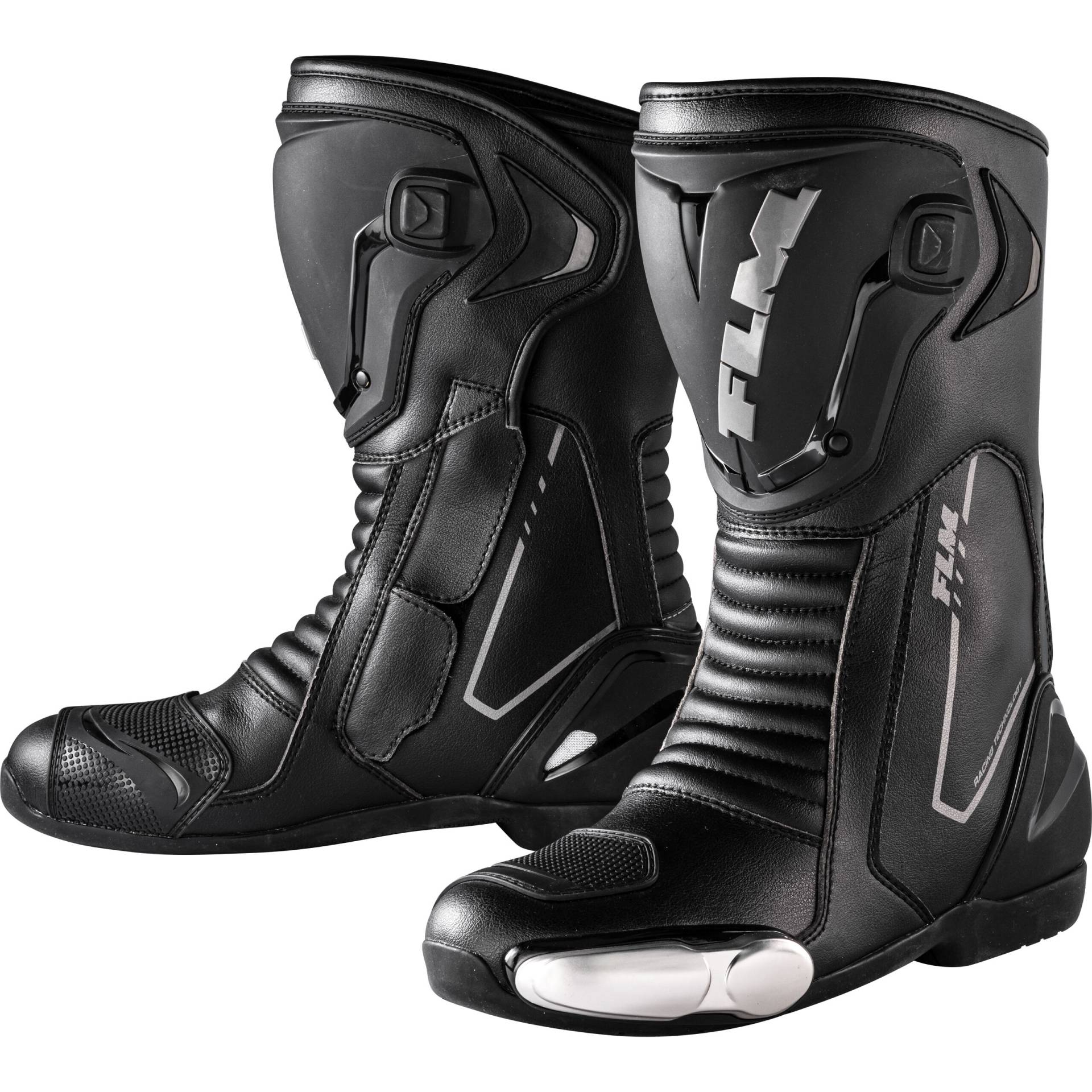 FLM Brooklands Motorradstiefel lang schwarz 44 Herren von FLM