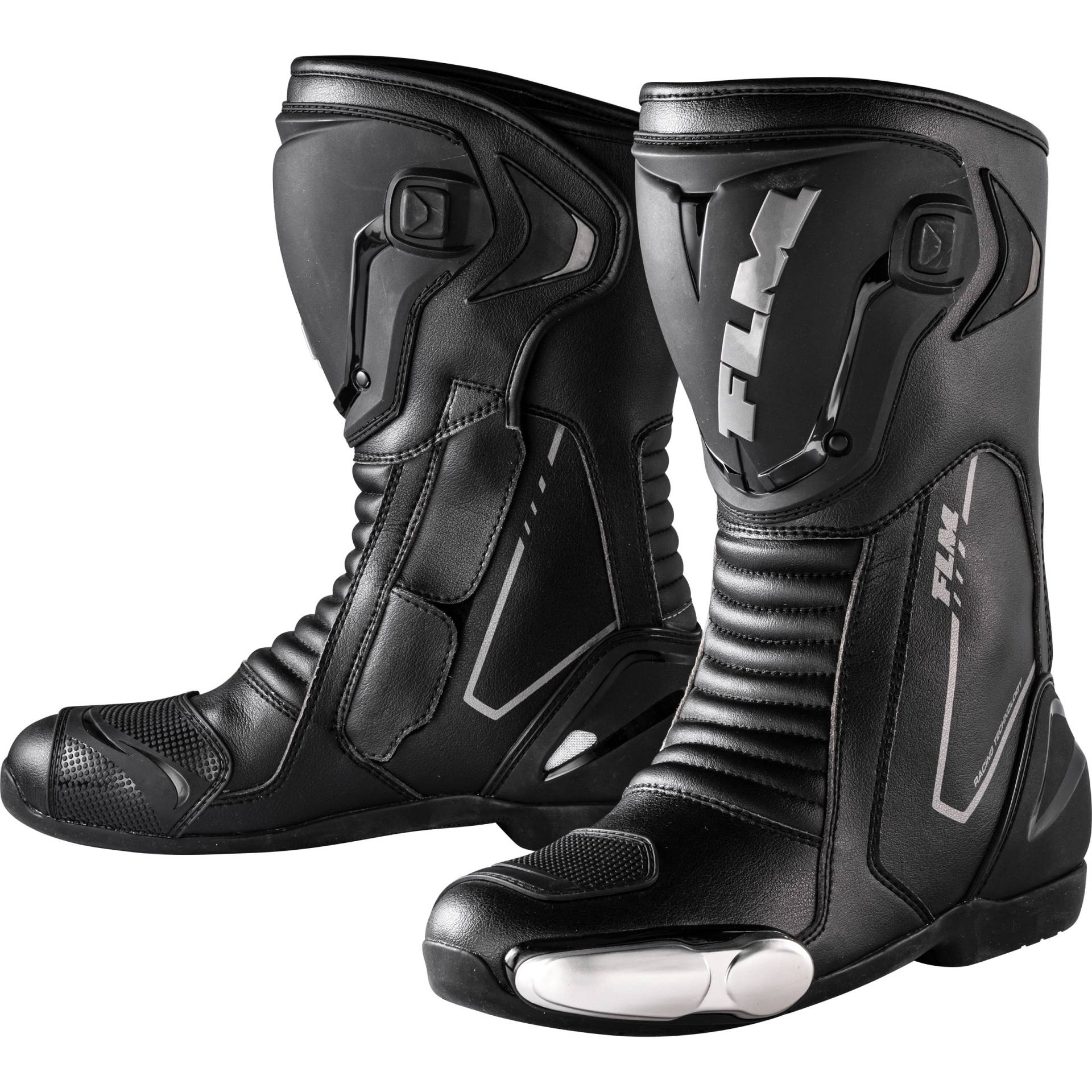 FLM Brooklands Motorradstiefel lang schwarz 46 Herren von FLM