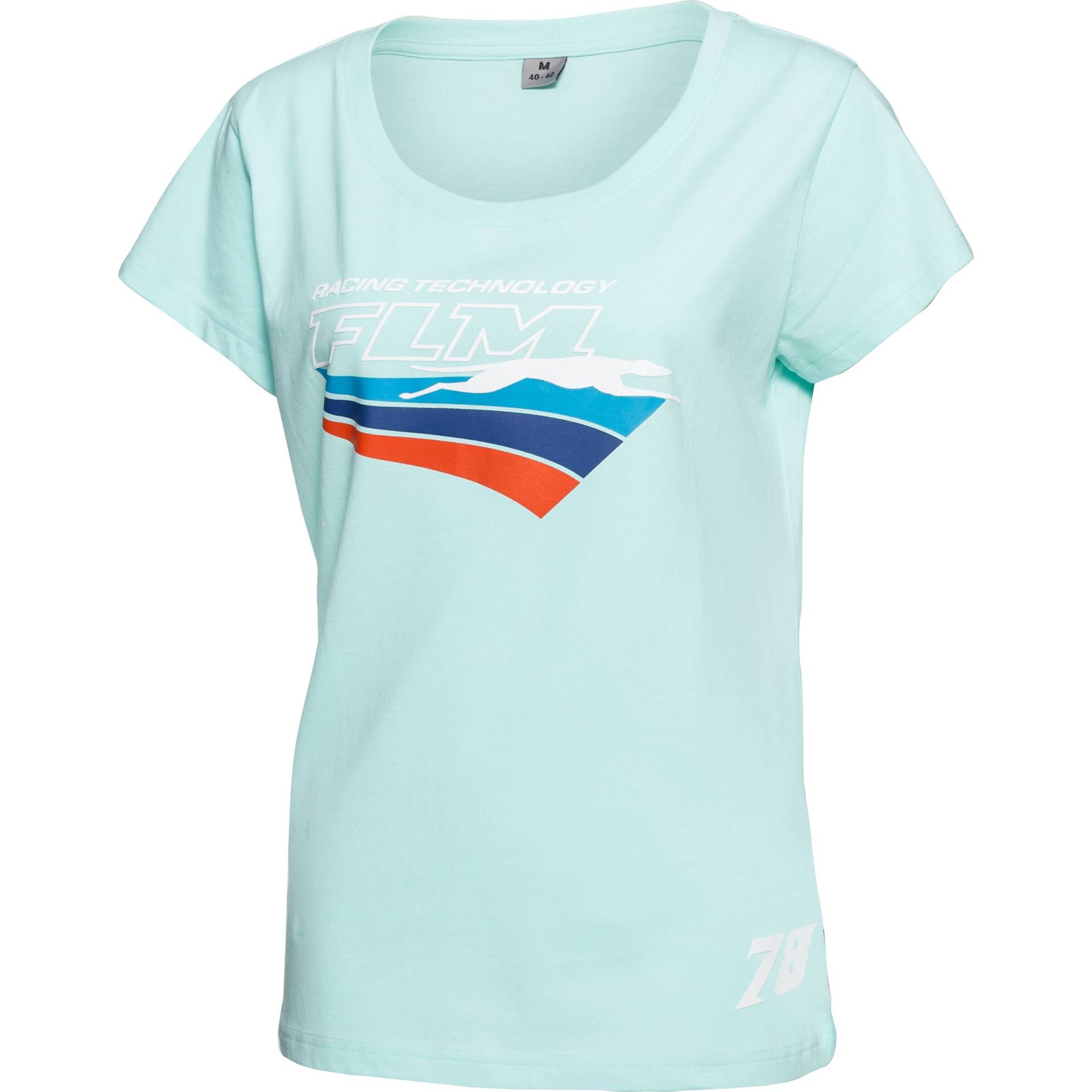 FLM Damen T-Shirt Sarah blau L Damen von FLM