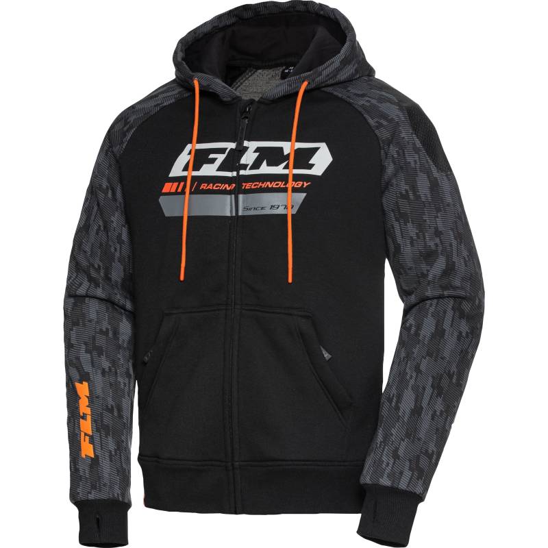 FLM Drift Sport Hoodie mit Protektoren schwarz/orange XXL von FLM