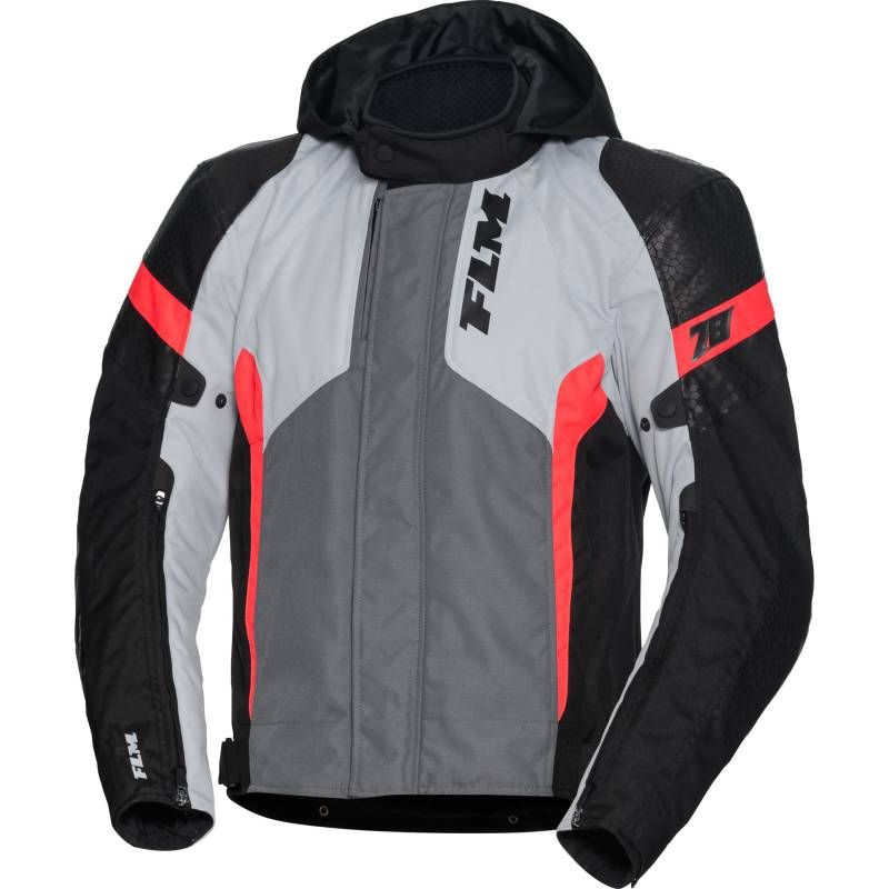 FLM Fuel WP Textiljacke grau/rot XL Herren von FLM