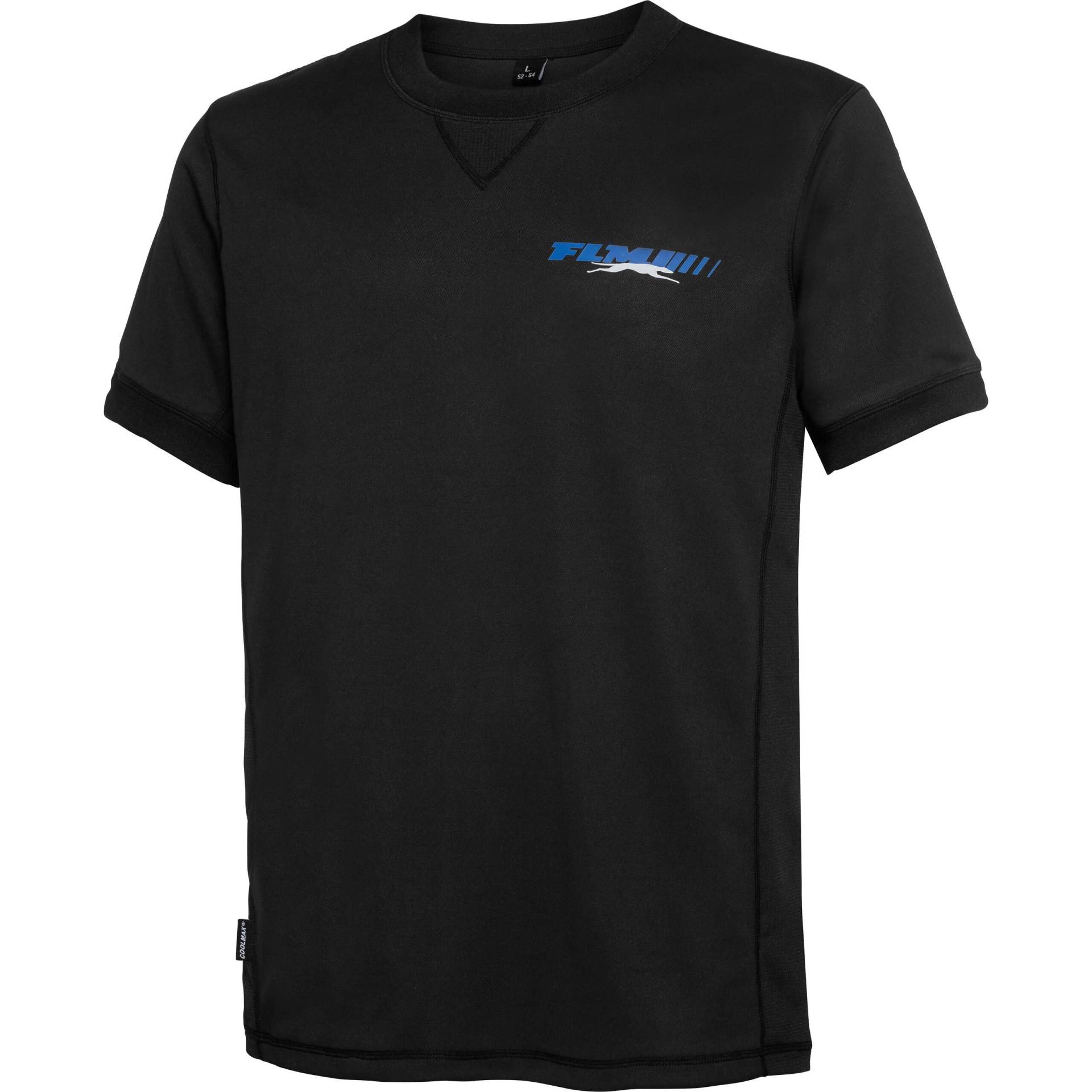 FLM Funktionshirt kurzarm mit Coolmax 1.0 schwarz M Herren von FLM