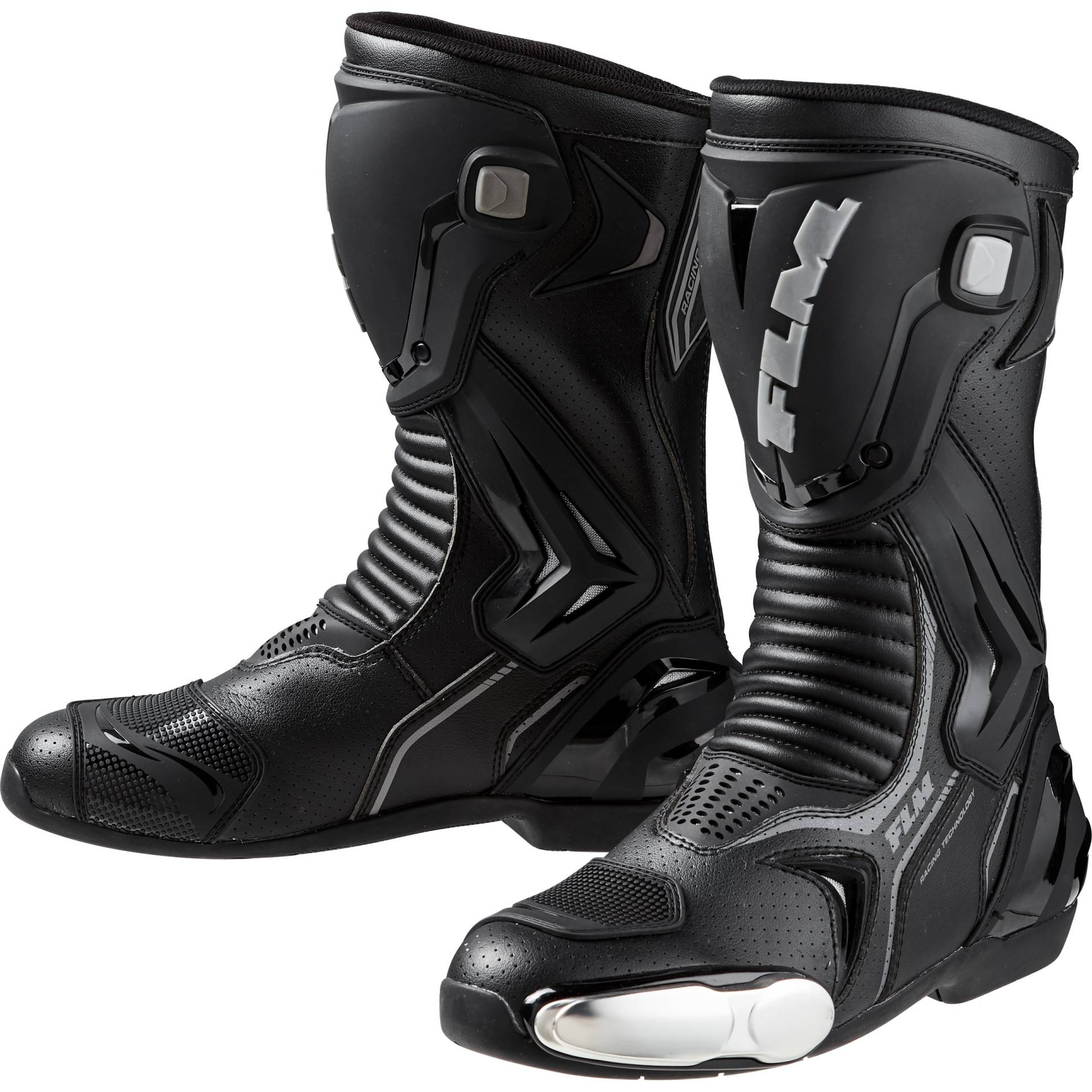 FLM Octane Motorradstiefel lang schwarz 43 Herren von FLM