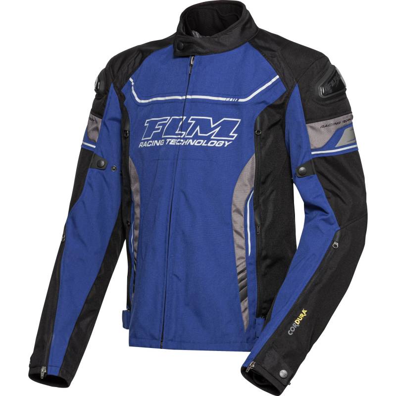 FLM Octane Textiljacke schwarz/blau/grau M Herren von FLM