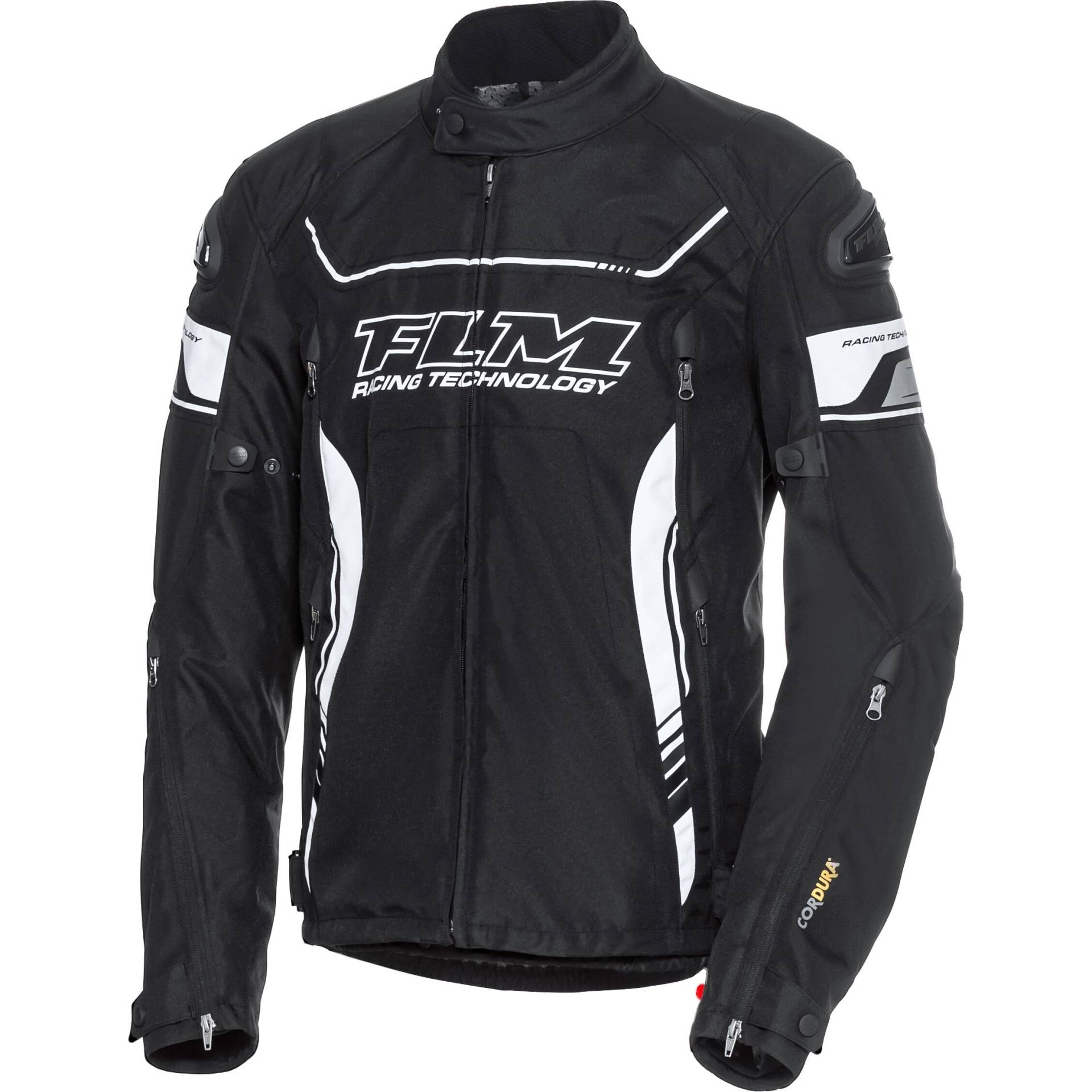 FLM Octane Textiljacke schwarz/weiß 3XL Herren von FLM