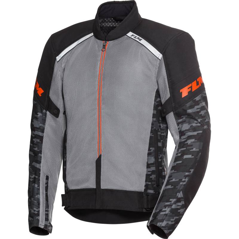 FLM Ram Air Textiljacke schwarz/grau 3XL Herren von FLM