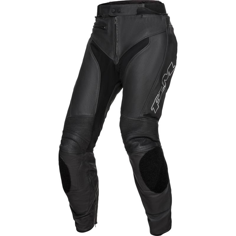 FLM Sports Leder Kombihose 2.2 schwarz/silber 106 (54 lang) Herren von FLM