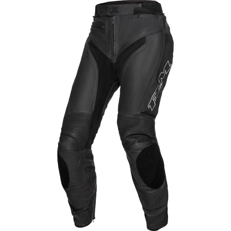 FLM Sports Leder Kombihose 2.2 schwarz/silber 27 (54 kurz) Herren von FLM