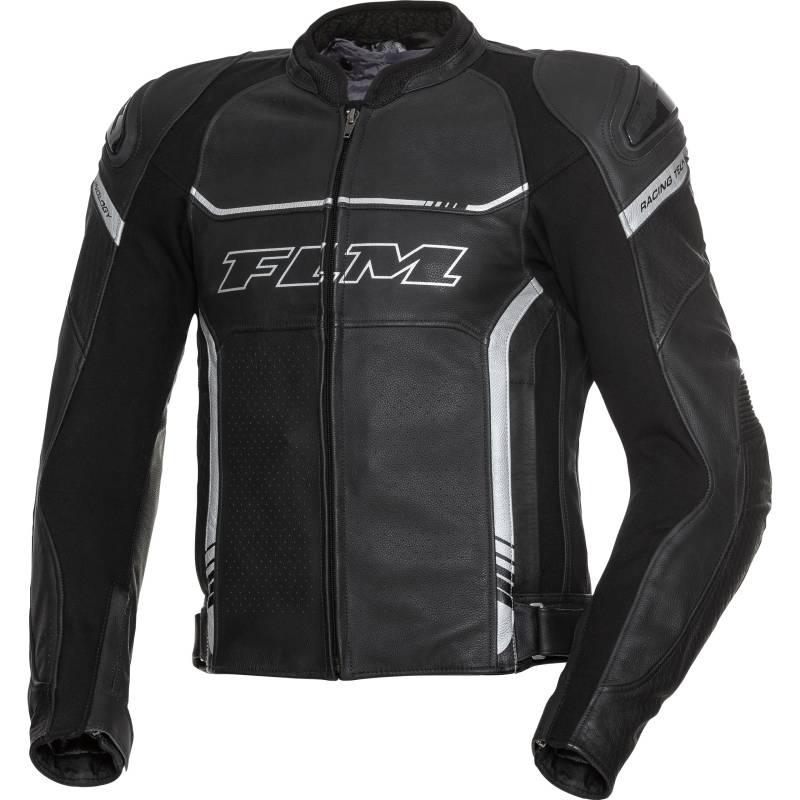 FLM Sports Leder Kombijacke 2.2 schwarz/silber 29 (58 kurz) Herren von FLM