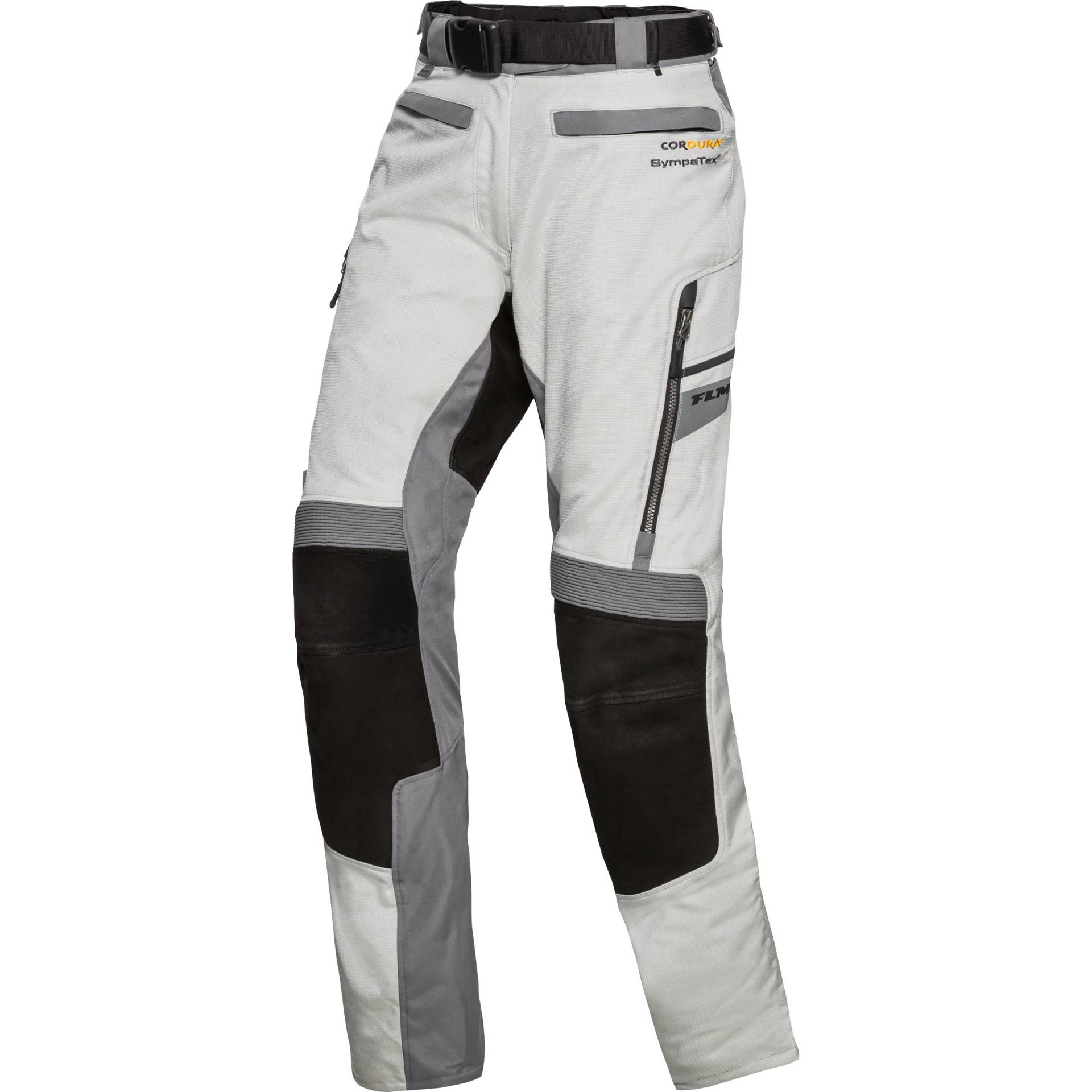 FLM Touren Damen Leder-Textilhose 4.0 grau/schwarz L Damen von FLM