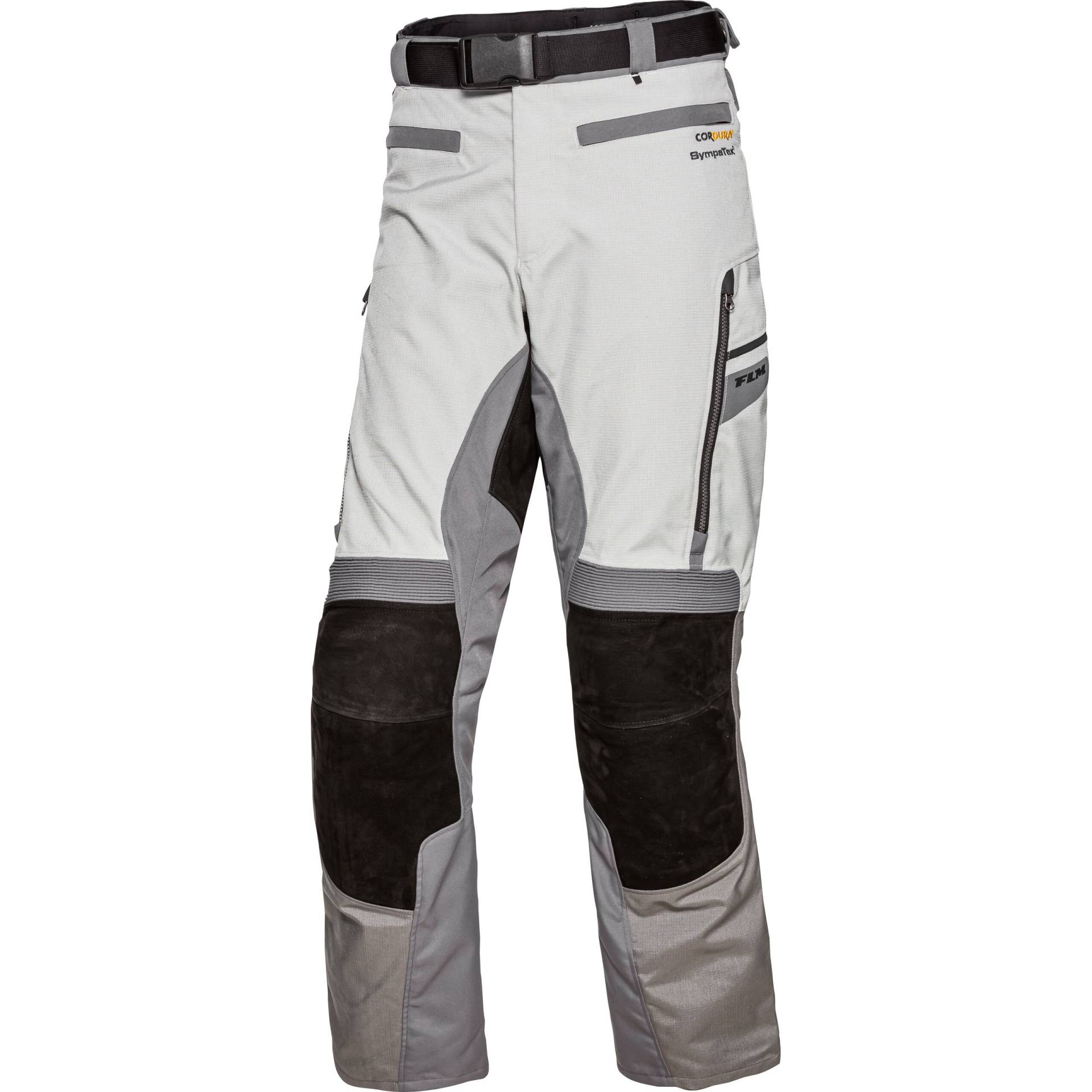 FLM Touren Leder-/Textilhose 4.0 grau/schwarz XL (kurz) Herren von FLM