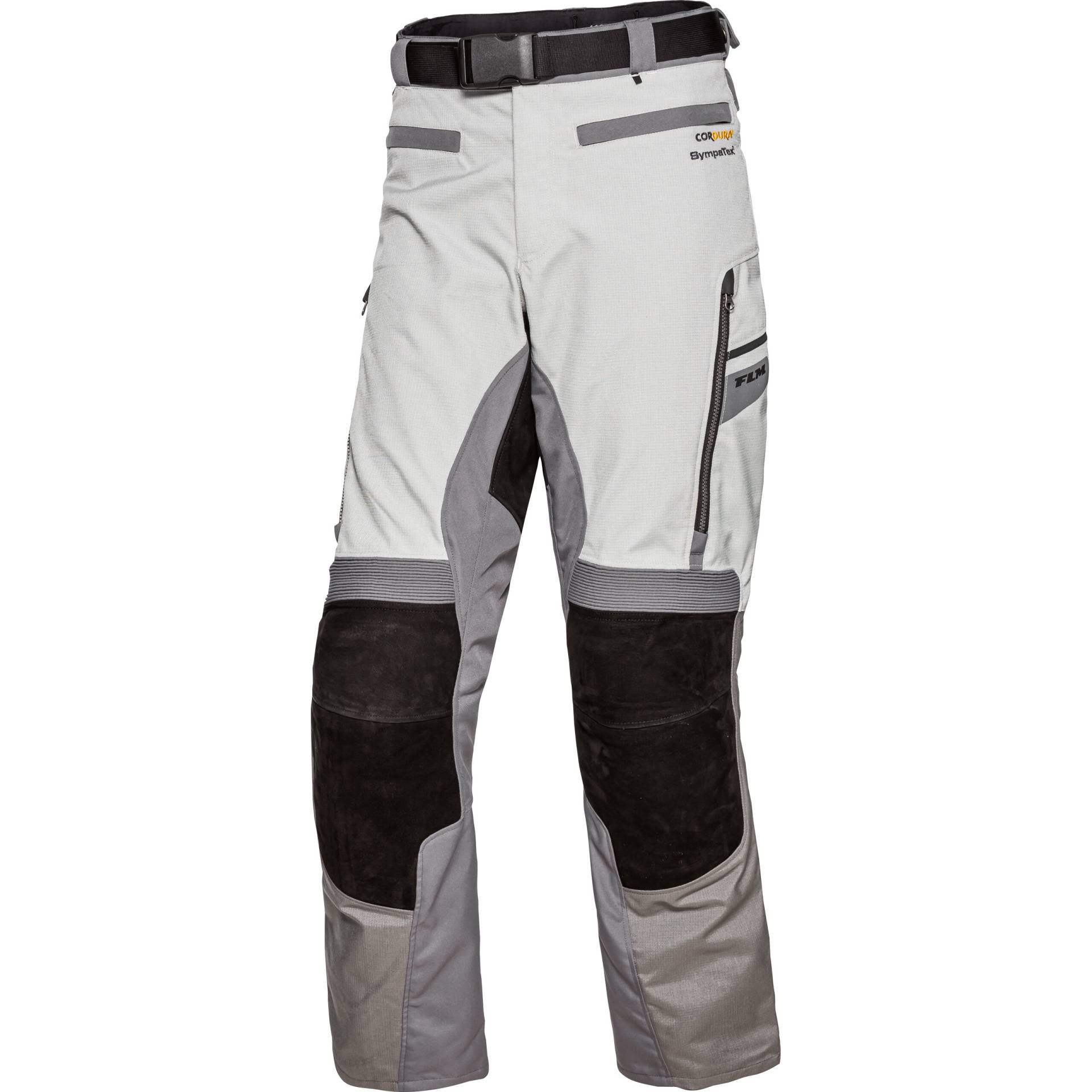 FLM Touren Leder-/Textilhose 4.0 grau/schwarz XXL (kurz) Herren von FLM