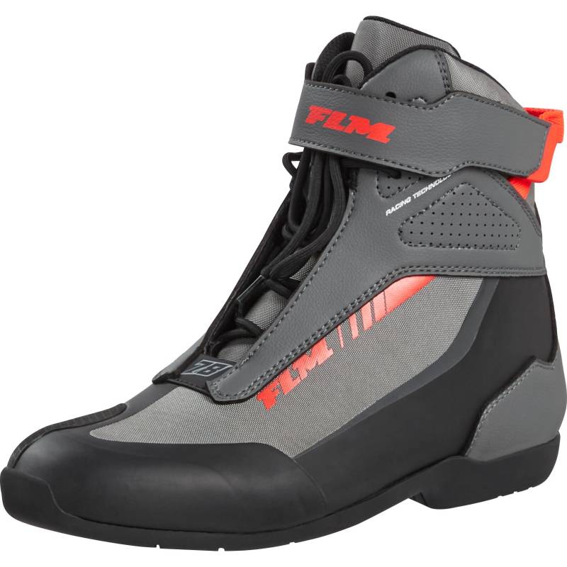 FLM Traction Motorradschnürstiefel kurz grau 40 Herren von FLM