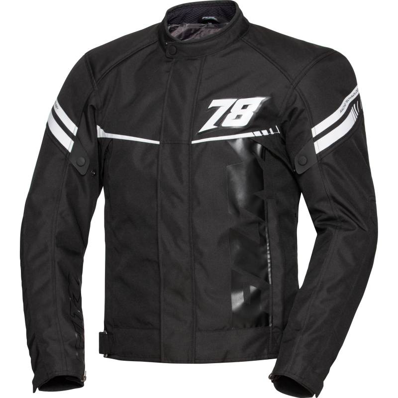 FLM Traction Textiljacke schwarz/weiß L Herren von FLM