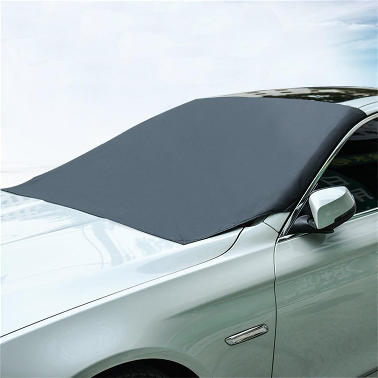Frontscheibe Sonnenschutz, Auto Sonnenschutz Frontscheibe, Windschutz Abdeckung Sonnenschutz für Meisten Auto(Black 3) von FLOATING