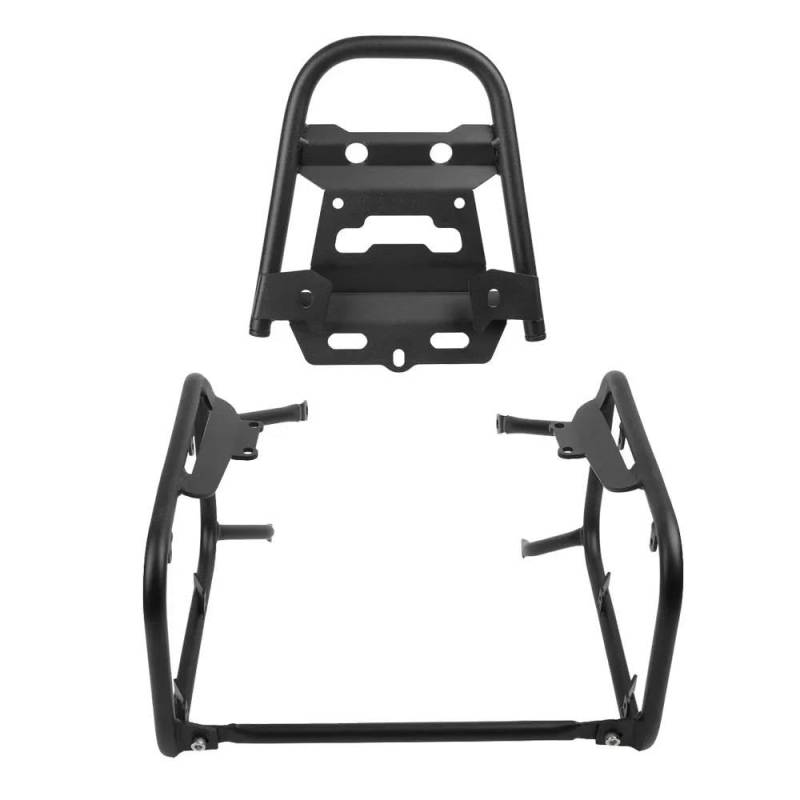 Gepäckträger hinten Edelstahl Gepäck Rack Für LONCIN Für VOGE 500DS 525DS 2020-2023 Motorrad Schwanz Trunk Top Fall Sattel Pannier Halterung Motorrad Hinten Gepäckträger(BK One Set Rack) von FLORENTER