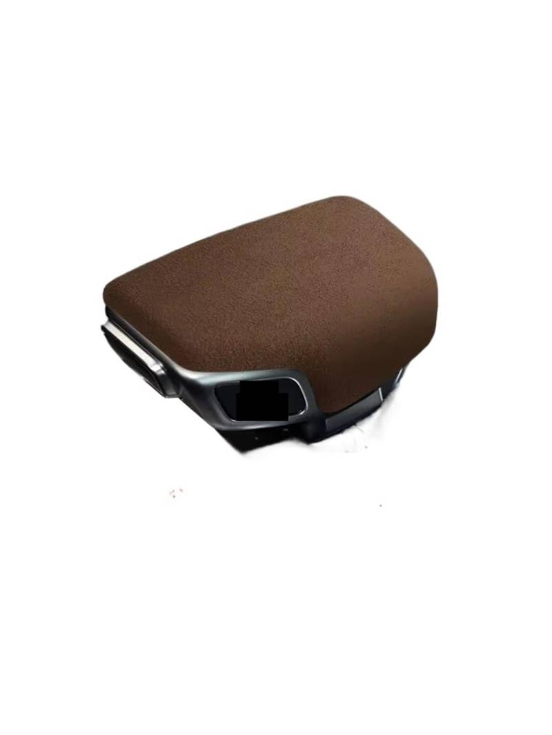 Schaltknauf Auto Innenräume Schalthebel Stick Shift Griff Knopf Abdeckung Shell Wildleder Für A4L A5 A8 Für Q5L Q6 Q7 q8 Zubehör Schalthebelknopf(Brown) von FLPLZKMNZK