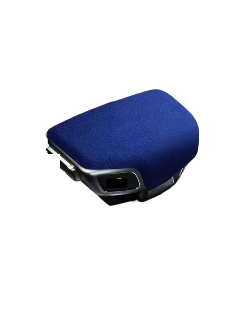 Schaltknauf Auto Innenräume Schalthebel Stick Shift Griff Knopf Abdeckung Shell Wildleder Für A4L A5 A8 Für Q5L Q6 Q7 q8 Zubehör Schalthebelknopf(Dark Blue) von FLPLZKMNZK