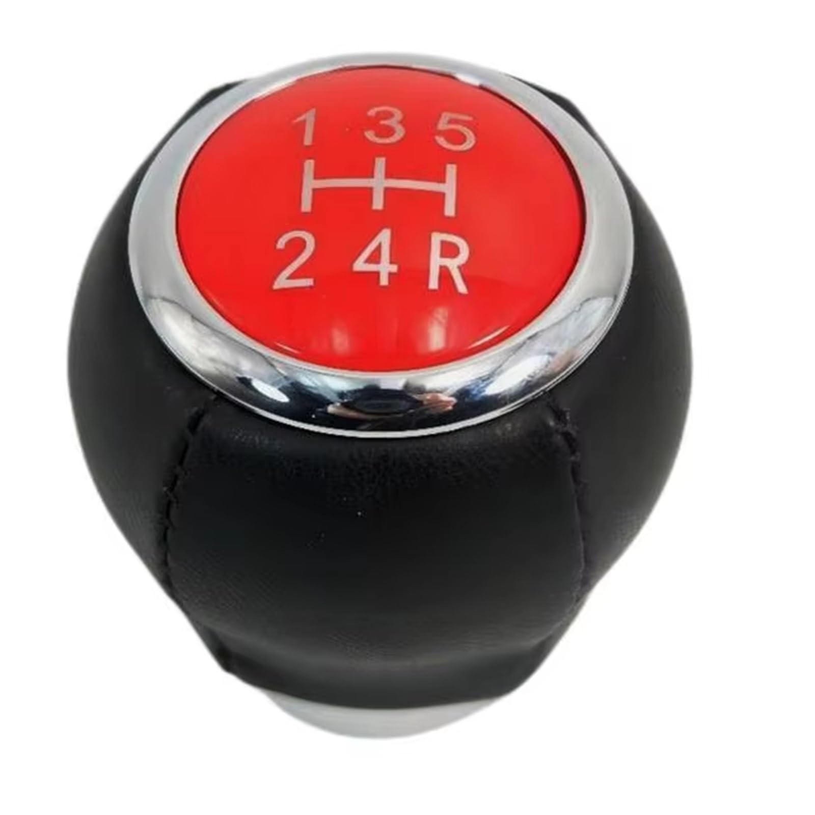 Schaltknauf Für Subaru Für Legacy Für Outback Knob Stick Shifter Hebel Kopf Auto Styling Leder Schalthebel Schalthebelknopf(5 Speed Red) von FLPLZKMNZK