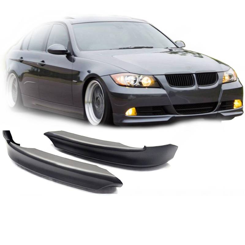 FLY DESIGN 70209 Frontspoiler passend für BMW E90 (3er) Limousine Touring LCI, Frontflügel, Flaps für Auto-Tuning, ABS Kunststoff, Unlackiert von FLY DESIGN