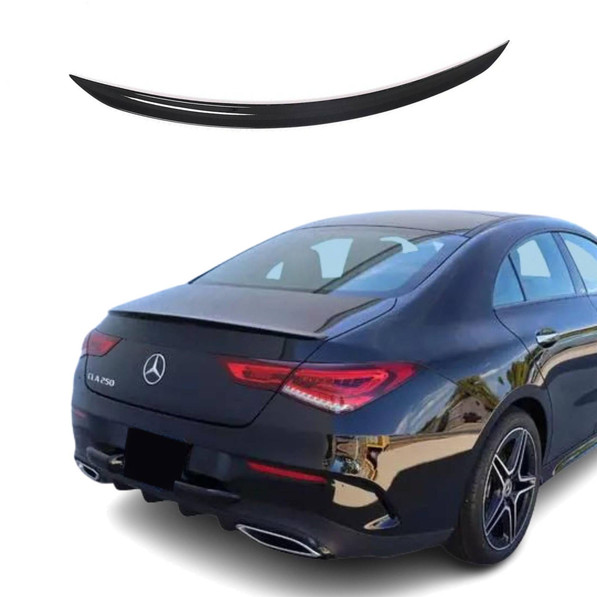 Fly Design Heckspoiler passend für Mercedes CLA W118 C118 Glanz Schwarz von FLY DESIGN