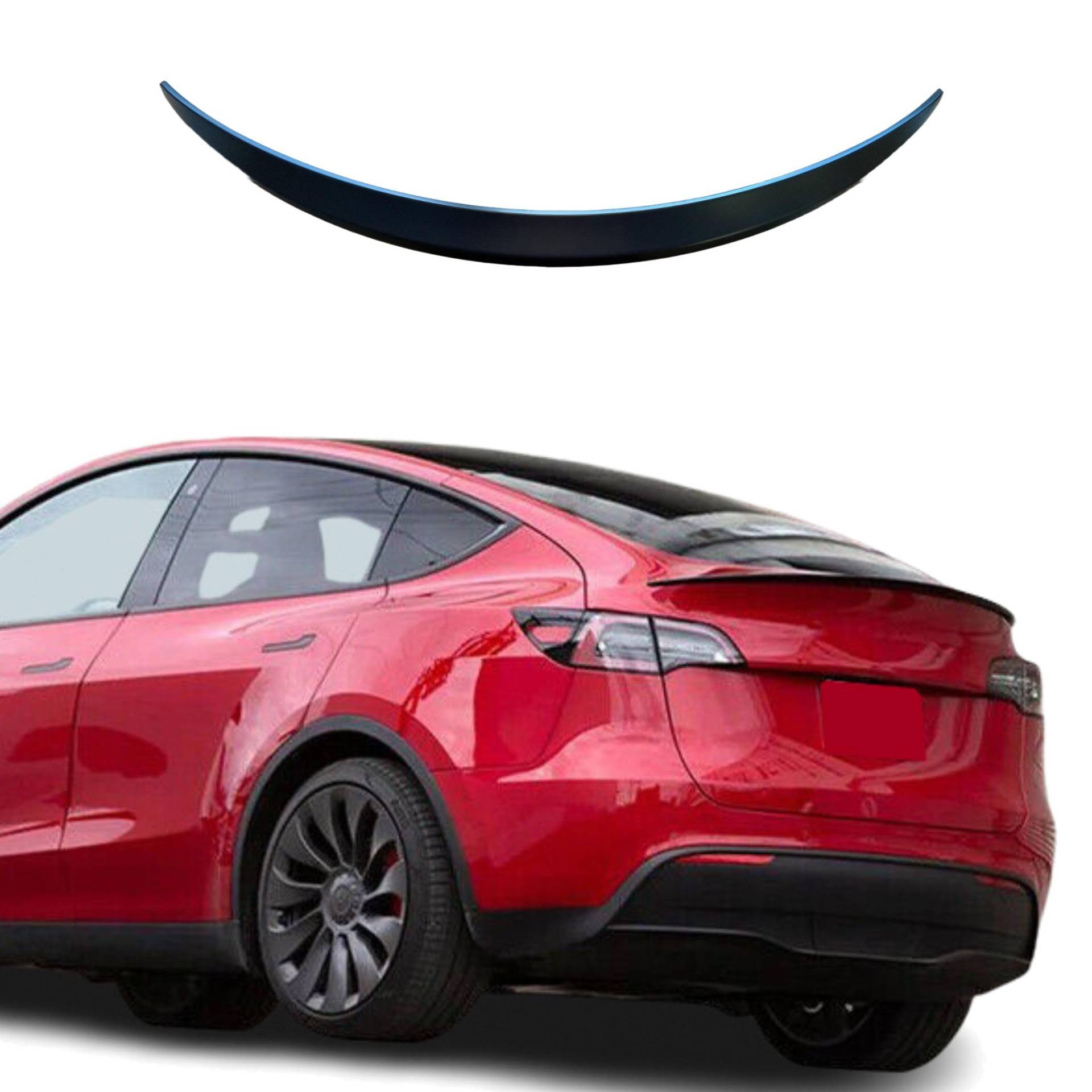 Fly Design Heckspoiler passend für Tesla Model Y Glanz Schwarz Heckflügel Hecklippe ABS Material von FLY DESIGN