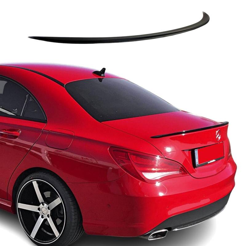 Heckspoiler Spoilerlippe für Mercedes CLA Klasse 117 C117 W117 Schwarz Glanz von FLY DESIGN